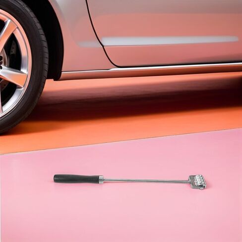 Garneck Car Sound Deadening Roller with Bearings Equipped Wheel and Long Handle Automotive Soundproof Roller for Sound Deadener Mat and Wallpaper Application Noise Reduction Tool for Car in Saudi Arabia