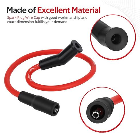 JAVIK 2pcs Spark Plug Wire Cap for FLHR FLHT FLHP FLHX FLTR FLTRSEI FLHTC 1999-2008 O.E.M# 31992-99B in Kuwait