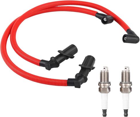 Ignition Coil Wires and Spark Plugs for Polaris Ranger 2010, 700 2005–2009; Sportsman 700 2004, EFI 2005–2007; Sportsman 800 Excluding Touring / X2 2005–2015; RZR 4 RZR S 800 EFI 2009–2016 in Saudi Arabia