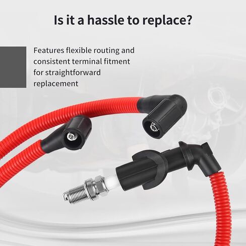 Ignition Coil Wires and Spark Plugs for Polaris Ranger 2010, 700 2005–2009; Sportsman 700 2004, EFI 2005–2007; Sportsman 800 Excluding Touring / X2 2005–2015; RZR 4 RZR S 800 EFI 2009–2016 in Saudi Arabia