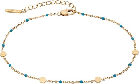 خلخال محطة العملات المعدنية بسلسلة مطلية بالمينا من Alex and Ani in Kuwait