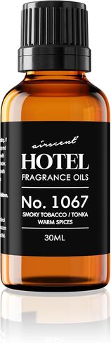AirScent Hotel Diffuser Oil No. 1067 - Smoky Tobacco, Tonka, Warm Spices - Premium Fragrance Oil for Ultrasonic and Waterless Diffusers and Crafting - 10 mL, 0.34 fl oz Glass Dropper Bottle in Saudi Arabia