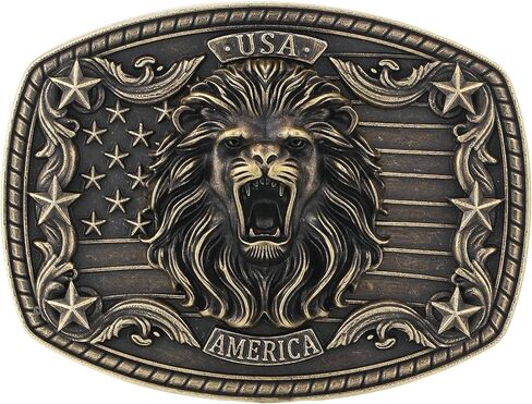 Cowboy Belt Buckles for Men American Flag Belt Buckle Vintage Rodeo Texas Big Cowboy Buckle for Women in Saudi Arabia
