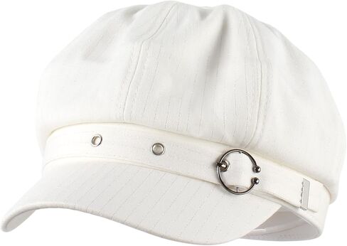 Women Cotton Blend Newsboy Cap Cabbie Paperboy Painter Visor Hat in Saudi Arabia