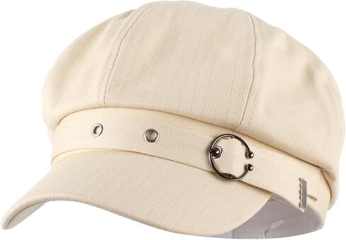 Women Cotton Blend Newsboy Cap Cabbie Paperboy Painter Visor Hat in Saudi Arabia