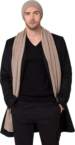 Solid Colored 100% Pure Cashmere Winter Mens Scarf | 20" x 68" inches in Saudi Arabia