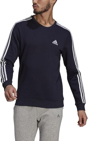adidas Men's Essentials Fleece 3-Stripes Sweatshirt in Saudi Arabia