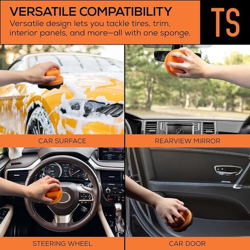 Suds Lab TS Tire Shine Applicator - Reusable Foam Applicator for Tire Treatments - Use with Tire Gel, Tire Shine, Tire Wet, Tire Balm, and More! in Saudi Arabia