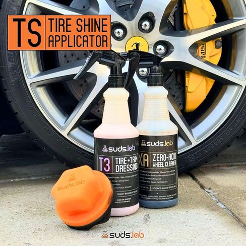 Suds Lab TS Tire Shine Applicator - Reusable Foam Applicator for Tire Treatments - Use with Tire Gel, Tire Shine, Tire Wet, Tire Balm, and More! in Saudi Arabia