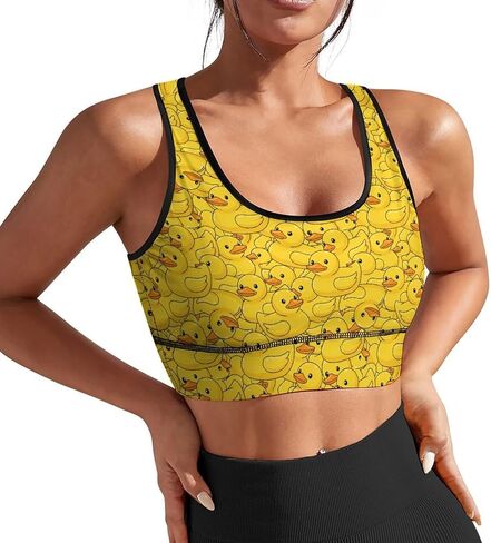 ايو هوميا حمالة صدر رياضية مبطنة للنساء للتمارين الرياضية والتنحيف برقبة على شكل حرف U للياقة البدنية والجري واليوغا in Kuwait