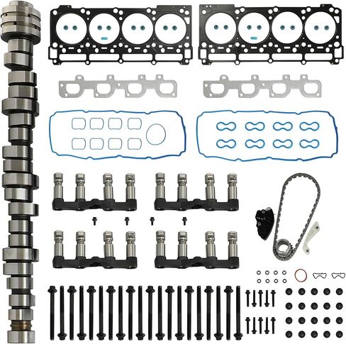 6.4 Hemi MDS Lifters Camshaft Kit with Head Gasket Set Fit for Jeep Grand Cherokee Dodge Challenger Charger Chrysler 300 6.4L V8 2012-2019 Replace#53022314AD HS26568PT in Saudi Arabia