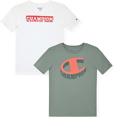 Champion Boys 2 Pack Short Sleeve Tee Shirt for Kids in Saudi Arabia
