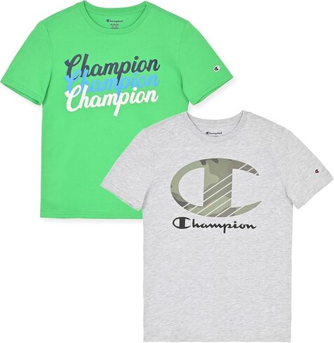 Champion Boys 2 Pack Short Sleeve Tee Shirt for Kids in Saudi Arabia
