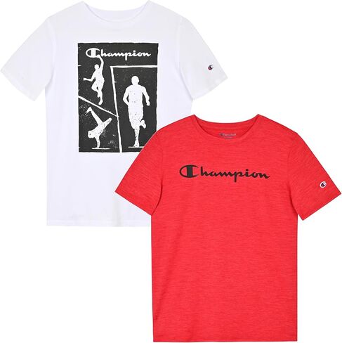 Champion Boys 2 Pack Short Sleeve Tee Shirt for Kids in Saudi Arabia