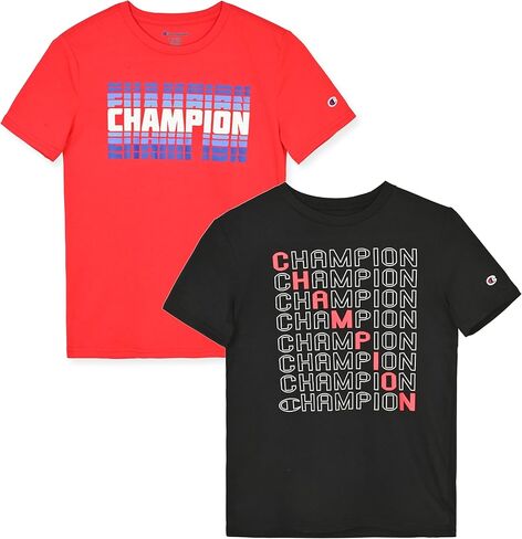 Champion Boys 2 Pack Short Sleeve Tee Shirt for Kids in Saudi Arabia