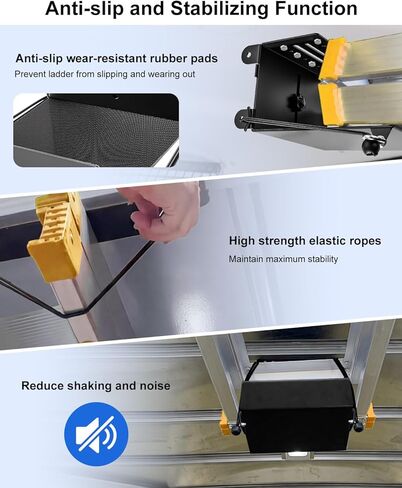 حامل تخزين سلم داخلي للشاحنة، رف سلم داخلي قابل للتعديل مناسب لسقف شاحنة مقطورة فان، دعامة سلم عالية التحمل سريعة الفك in Kuwait