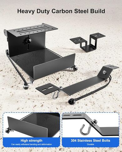 حامل تخزين سلم داخلي للشاحنة، رف سلم داخلي قابل للتعديل مناسب لسقف شاحنة مقطورة فان، دعامة سلم عالية التحمل سريعة الفك in Kuwait