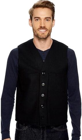 Filson Mens Mackinaw Wool Vest Navy X-Large in Kuwait