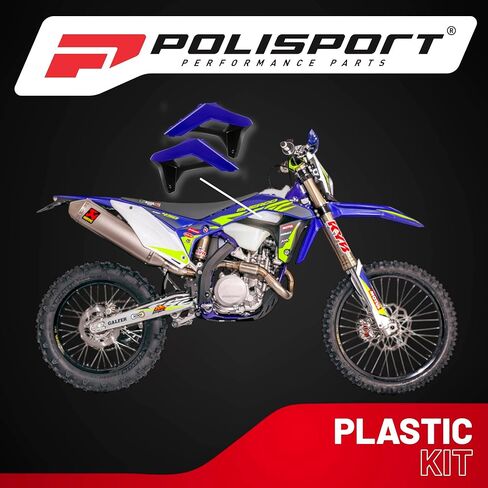 Polisport Radiator Scoops – Blue/Black Panels for Sherco SC/SC-F (2019-2023) Sherco SE/SEF (2017-2024) – OEM Fit, Glossy Finish, Lightweight & Impact-Resistant, Easy Installation in Saudi Arabia