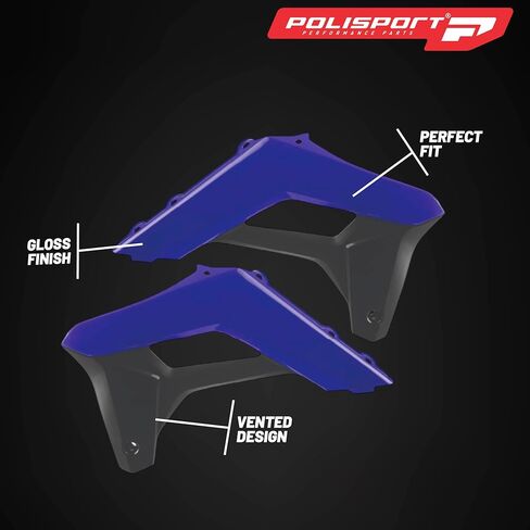 Polisport Radiator Scoops – Blue/Black Panels for Sherco SC/SC-F (2019-2023) Sherco SE/SEF (2017-2024) – OEM Fit, Glossy Finish, Lightweight & Impact-Resistant, Easy Installation in Saudi Arabia