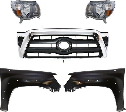 Replacement Headlight Kit (Left and Right) Fits Toyota Tacoma 2005-2008 2.7L 4-Cyl Halogen in Saudi Arabia