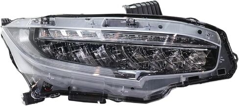 Replacement Headlight Kit Fits Honda Civic 2019 Coupe 1.5L (Si Trim) Driver and Passenger LED Type R in Saudi Arabia