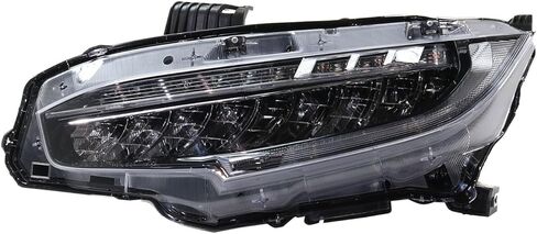 Replacement Headlight Kit Fits Honda Civic 2019 Coupe 1.5L (Si Trim) Driver and Passenger LED Type R in Saudi Arabia