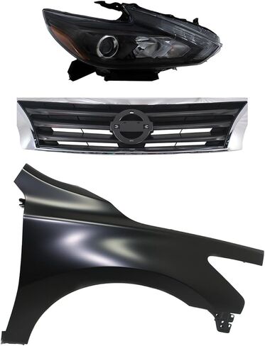 Replacement Headlight Kit Passenger Side with DRL fits Nissan Altima 2013-2014 2.5L (I4) in Saudi Arabia