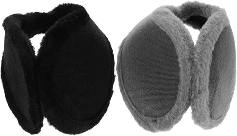 2 Pcs Winter Ear Muffs for Men Soft Spandex Head Design Warm Ear Covers for Cold Weather Outdoor Activities Cozy Thick Plush in Saudi Arabia
