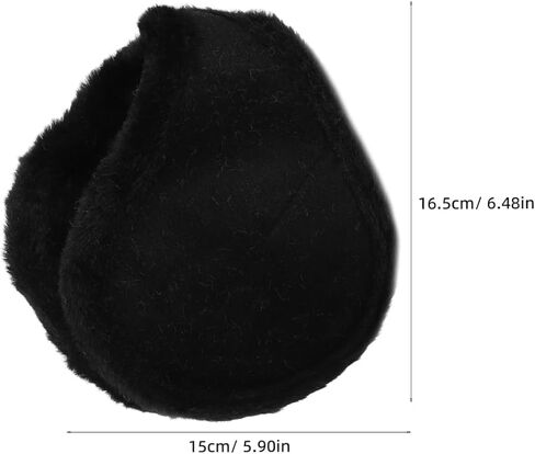 2 Pcs Winter Ear Muffs for Men Soft Spandex Head Design Warm Ear Covers for Cold Weather Outdoor Activities Cozy Thick Plush in Saudi Arabia
