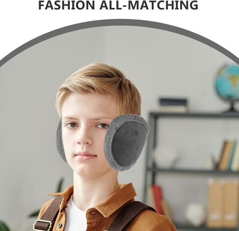 2 Pcs Winter Ear Muffs for Men Soft Spandex Head Design Warm Ear Covers for Cold Weather Outdoor Activities Cozy Thick Plush in Saudi Arabia