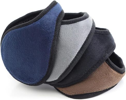 2Pcs Unisex Winter Ear Muffs Plush Ear Covers Lightweight Warm Warmers for Outdoor Sports Running Skiing Men Women in Saudi Arabia