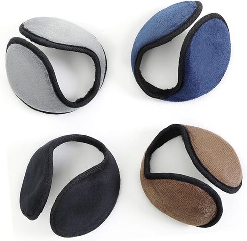 2Pcs Unisex Winter Ear Muffs Plush Ear Covers Lightweight Warm Warmers for Outdoor Sports Running Skiing Men Women in Saudi Arabia