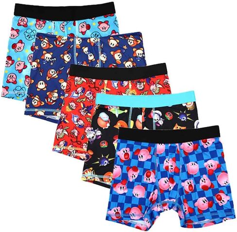 Bioworld Kirby Character Print Multipack Boy's Boxer Briefs-Size-10 Multicolored in Saudi Arabia