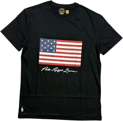 POLO RALPH LAUREN Mens Classic Fit American Flag Jersey T-Shirt in Saudi Arabia