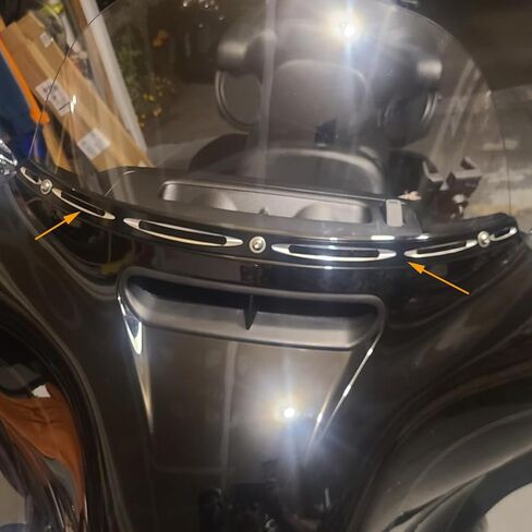 حافة الزجاج الأمامي للدراجة النارية متوافقة مع Harley 2014-2024 Touring 2019 Electra Glide Standard FLHT Street Glide Ultra Limited Tri Glide in Kuwait