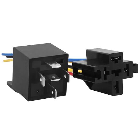 JD1914 Automotive Relay Kit, 12V 40A SPDT 5 Pin with Interlocking Socket and Wiring Harness, 4 Pack in Saudi Arabia