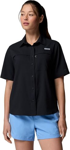 Columbia Womens PFG Castback Woven Short Sleeve in Saudi Arabia