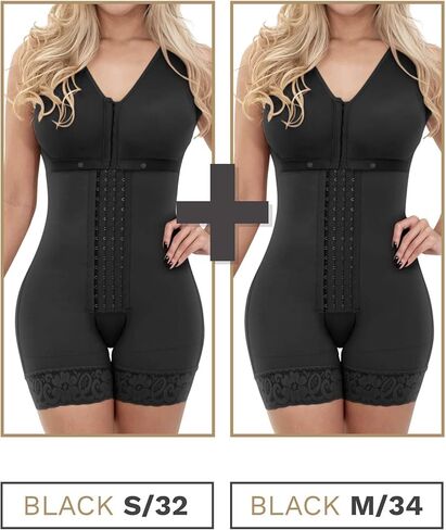 Sonryse Butt Lifting Colombian Faja Bundle | Black Shapewear Sizes S-M | Perfect Fit & Comfort in Kuwait