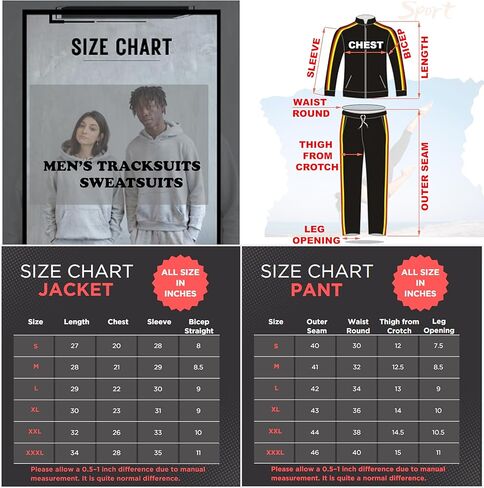 Skylinewears Men’s Hooded Tracksuits Sweatsuits for Men Set 2 Piece Jogging Suit Track Athletic Pullover Hoodie Pants in Saudi Arabia