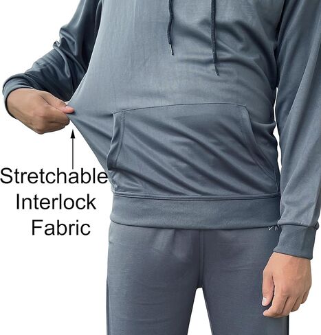 Skylinewears Men’s Hooded Tracksuits Sweatsuits for Men Set 2 Piece Jogging Suit Track Athletic Pullover Hoodie Pants in Saudi Arabia