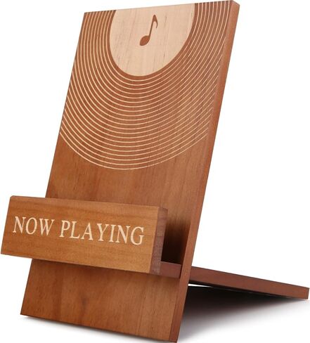 Now Playing Vinyl Stand – Solid Wood Display Holder for Albums, Stable & Scratch-Free Record Stand, Minimalist Display for Collectors, DJs, and Music Lovers in Saudi Arabia