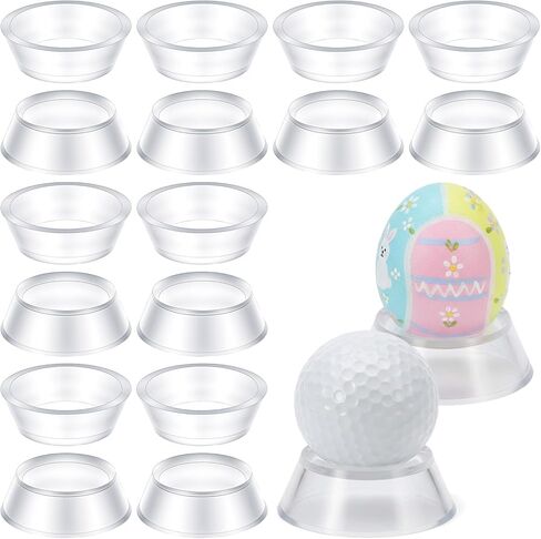 16Pcs Clear Round Reversible Conical Display Stands, Crystal Ball Stand, Baseball Stand for Crystal, Rock, Marble in Saudi Arabia