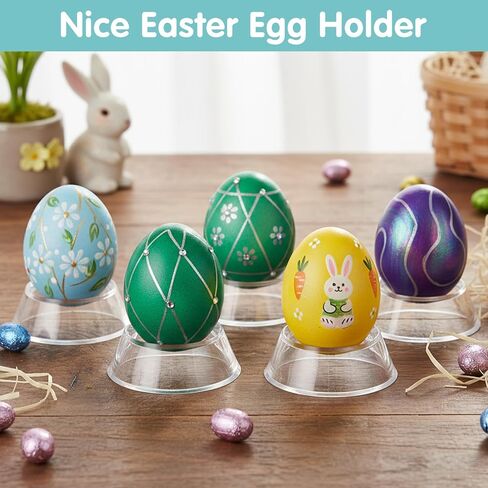 16Pcs Clear Round Reversible Conical Display Stands, Crystal Ball Stand, Baseball Stand for Crystal, Rock, Marble in Saudi Arabia