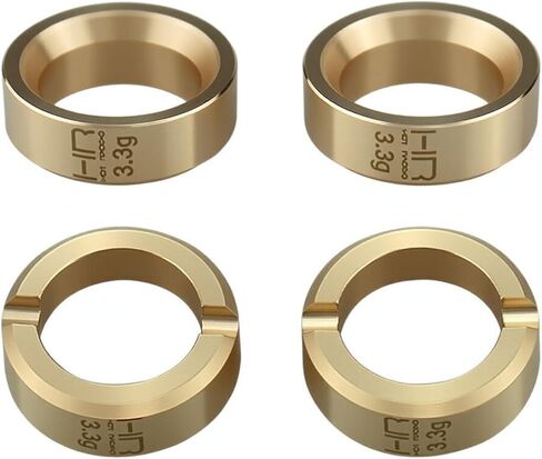 Hot Racing SXTY155H 3.3g Brass Wheel Weight Set (4) fits Axail SCX30 in Saudi Arabia