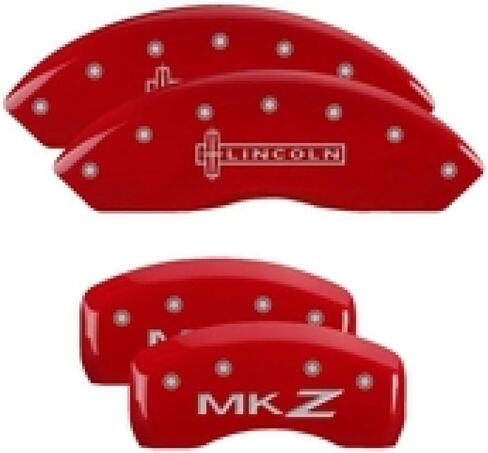 MGP Caliper Covers 36018SLCZRD Caliper Cover with Red Powder Coat Finish, (Set of 4) in Saudi Arabia
