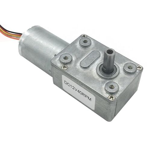 محرك تروس دودي JGY-2430 DC، محرك بدون فرش قابل للعكس ذاتي القفل 12 فولت 40 دورة في الدقيقة مع قياس السرعة، عزم دوران 1-60 كجم سم، مغلق تمامًا (24 فولت 6 دورة في الدقيقة) in Kuwait