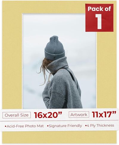 11x17 MAT for 16x20 Frame - Precut Mat Board -Acid Red 11x17 Photo Matte مصنوعة لتناسب إطار صورة 16x20 ، لوحة متميزة للصور العائلية ، ومجموعات العرض ، والفن ، وتأطير الصور ، وحزمة 1 حصيرة in Kuwait