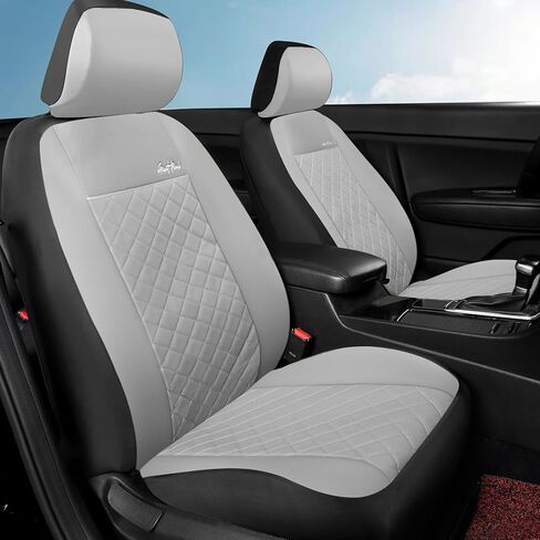 أغطية مقاعد السيارة الأمامية العملاقة الباندا، أغطية مقاعد الدلو، أغطية مقاعد السيارات الجلدية عالية الظهر للسيارات والشاحنات وسيارات الجيب والشاحنات وسيارات الدفع الرباعي والبيك اب والوسائد الهوائية المتوافقة (أسود) in Kuwait