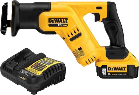 DEWALT DCS387P1 20-volt MAX Lithium Ion Compact Reciprocating Saw Kit with DEWALT DWA4101 Bi-Metal 2X Reciprocating Saw Blade Set, 8-Piece in Saudi Arabia